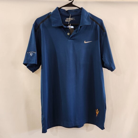 Nike Golf Tour Performance Dri-Fit Arizona State Sun Devils Men Polo Shirt - Picture 1 of 12